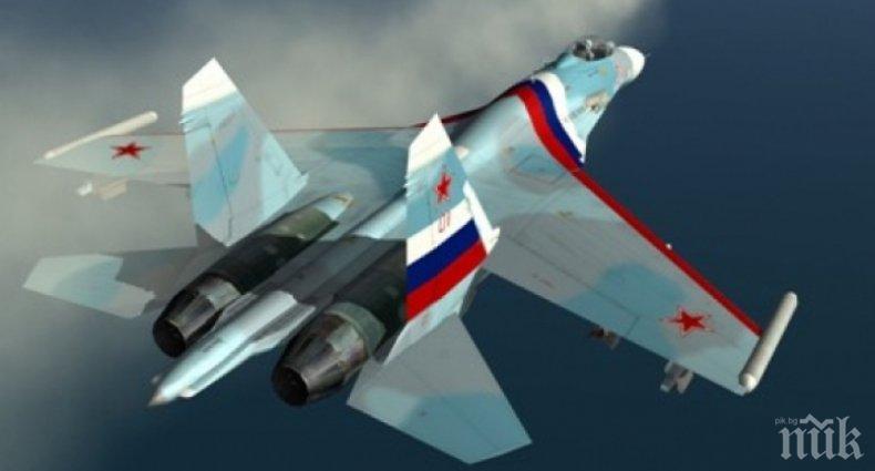 ИГРА НА НЕРВИ! Руски изтребител прелетя само на 3 метра от американски разузнавателен самолет