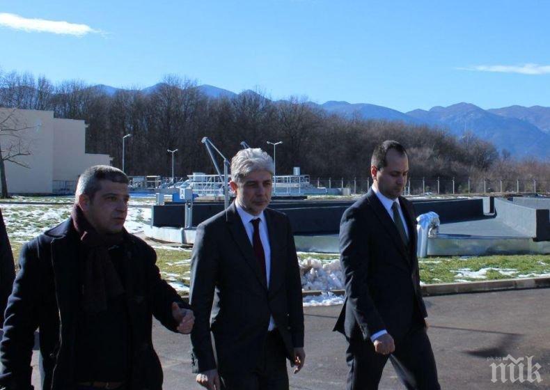 Министър Димов от Враца: 79 хиляди души в района ще имат достъп до качествена вода