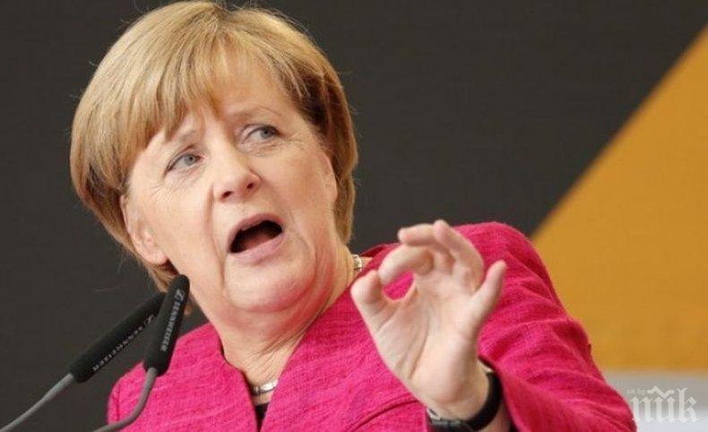 Ангела Меркел „се е подиграла с исканията на Тереза Мей за Брекзит“ по време на таен брифинг пред медиите