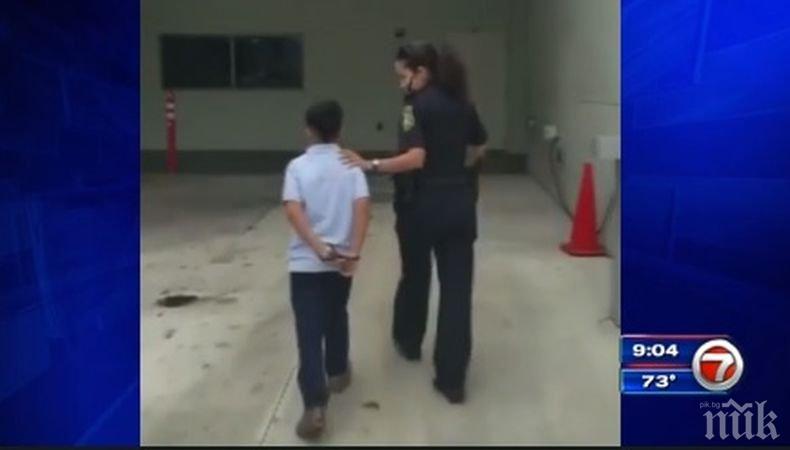 Полицията в Маями задържа седемгодишно момче за нападение над учителка