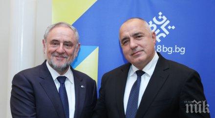 борисов срещна вицепрезидента световния еврейски конгрес