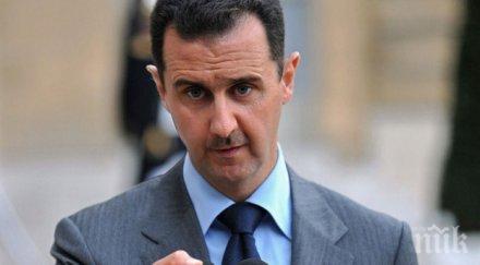 асад обяви турската военна операция сирия нечувана агресия