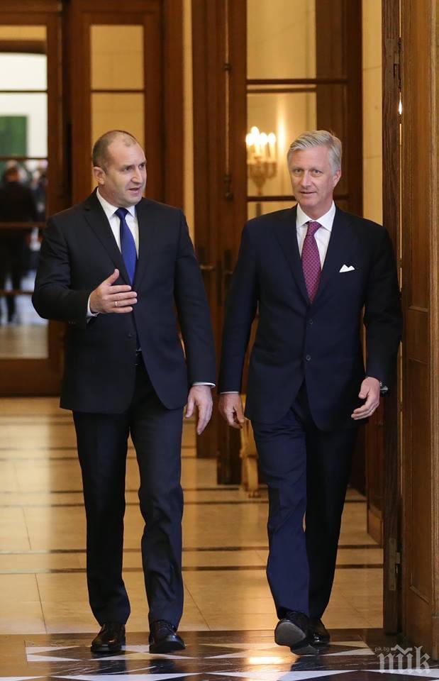 Кралят на Белгия прие президента Румен Радев
