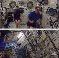 Астронавти играха бадминтон в Космоса