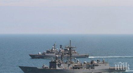 три кораба нато навлизат български води