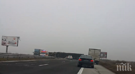 последните минути тежка катастрофа пловдив затвориха магистрала тракия посоки снимки