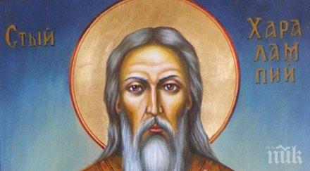 ден рано почитаме харалампий занесете мед освещаване придобива лечебна сила