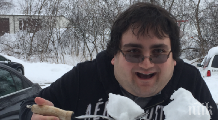 научен експеримент безопасно яде сняг жълт