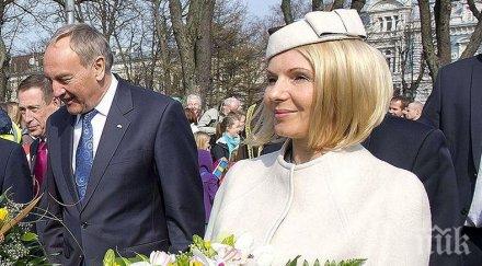 бивша първа дама латвия обяви мизерства развода