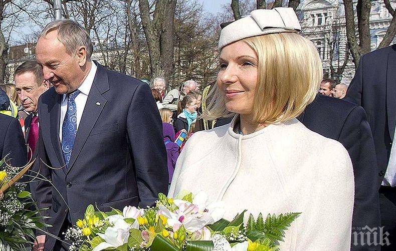 Бивша първа дама на Латвия обяви, че мизерства след развода си