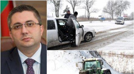 ексклузивно регионалният министър николай нанков важен коментар ситуацията пътищата снеговалежите