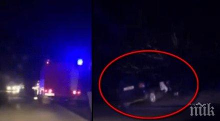 трима болница три размазани коли неправилното изпреварване пътя бургас айтос видео