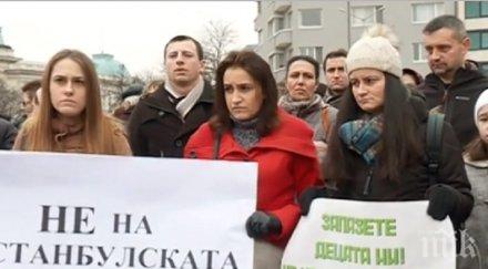 два протеста истанбулската конвенция окупираха софия