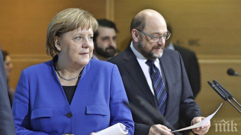 Ангела Меркел: Желая на Мартин Шулц, по човешки, всичко добро