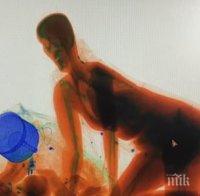 ШОК! Пътничка мина през рентген за багаж от страх да не й откраднат чантите (ВИДЕО)