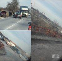 Катастрофа с шофьор без книжка затапи Околовръстното на Пловдив! (СНИМКИ)