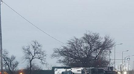 последните минути сръбски тир обърна софия снимки