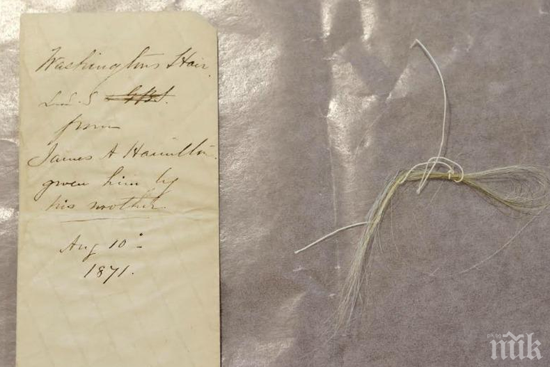Безценна находка! Американски библиотекар откри кичур от косата на Джордж Вашингтон в стара книга