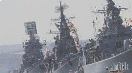 руският балтийски флот демонстрира новата техника