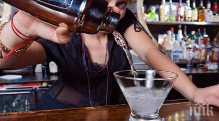 брутално клиент издъхна нокаутиран барманка