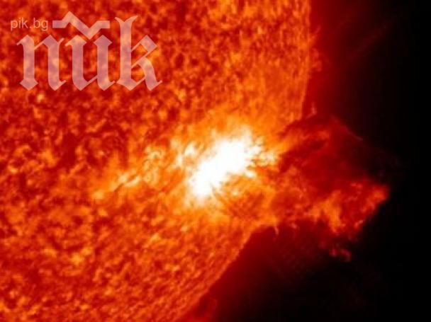 Слънцето изригна три пъти за ден (Видео)