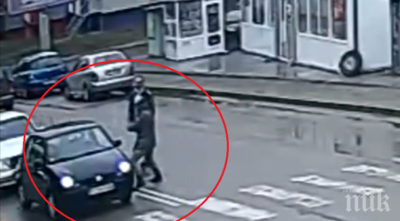 брутална агресия мъж преби тръба шофьор засякъл пътя