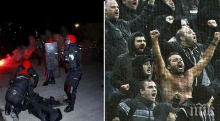 приматите отново тъмното минало футболната хулиганщина вандализъм вихрят смърт кръв европа снимки