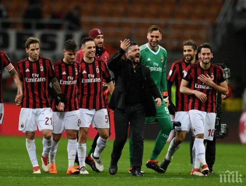 Милан стигна до финала в турнира за Купата на Италия след дузпи срещу Лацио