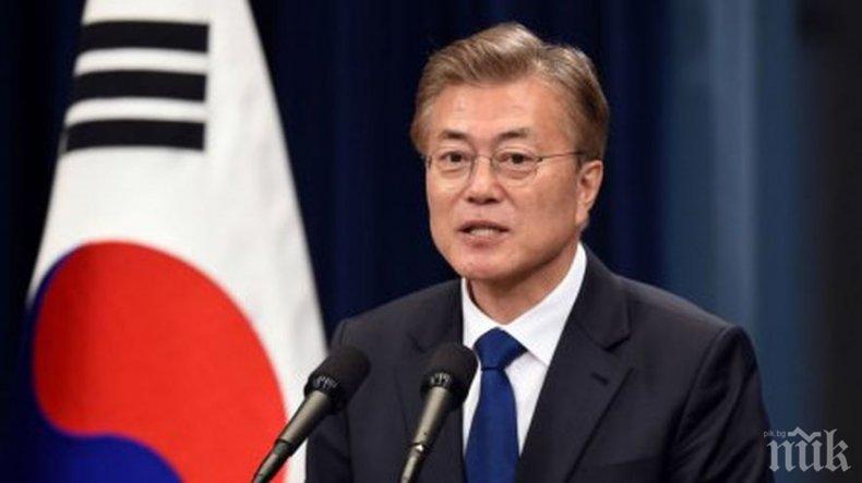 Южнокорейският президент е информирал Тръмп за плановете си да изпрати специален дипломат в КНДР