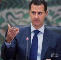 Башар Асад обвини САЩ и техните съюзници в указване на подкрепа за „Ислямска държава“