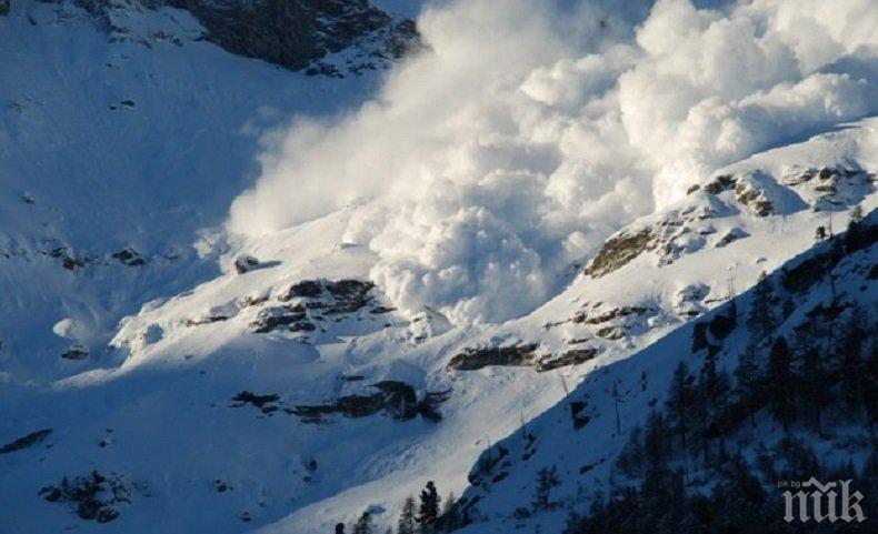ВНИМАНИЕ! Голяма опасност от лавини дебне в планините