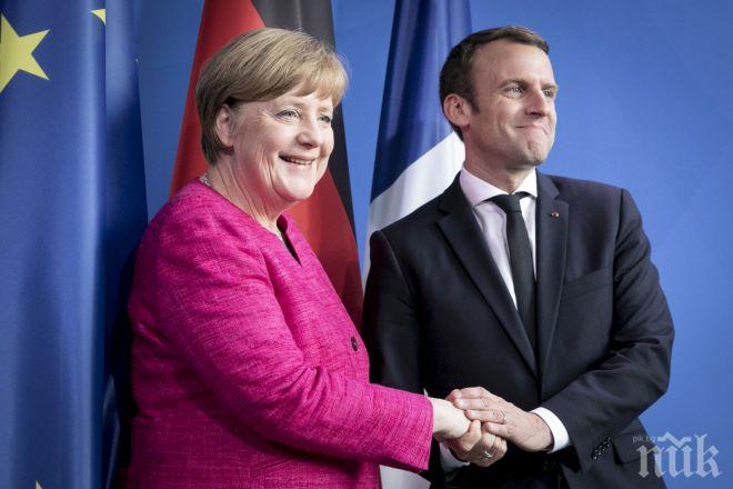 Макрон поздрави Меркел за новото правителство