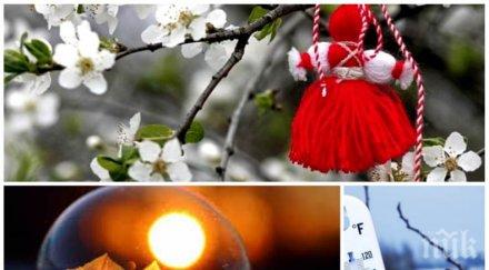 пролет март температурите продължават вдигат валежите спират