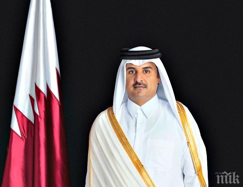 Емирът на Катар на първо посещение в България