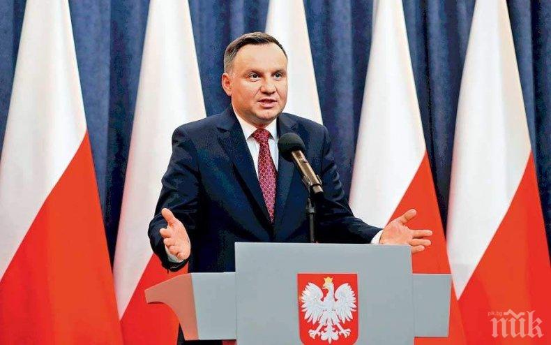 Президентът на Полша се извини на евреите за срамния акт през 1968 г.