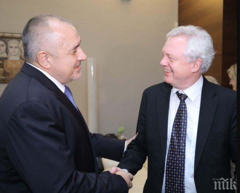 ПЪРВО В ПИК! Премиерът Борисов проведе среща с държавния секретар на Великобритания