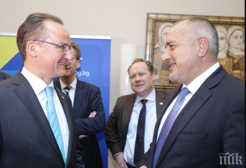 Премиерът Бойко Борисов на важна среща с представители на Бундестага (СНИМКИ)