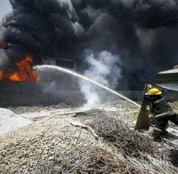 Изгоря цех за пелети в Сърница