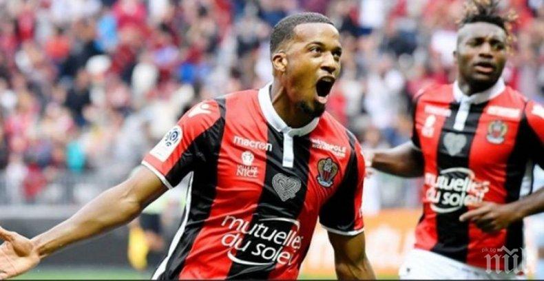 Заместникът на Балoтели се развихри с четири гола в един мач за Ница