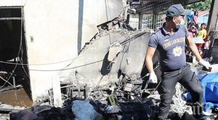 трагедия десет загинали самолет разби филипините