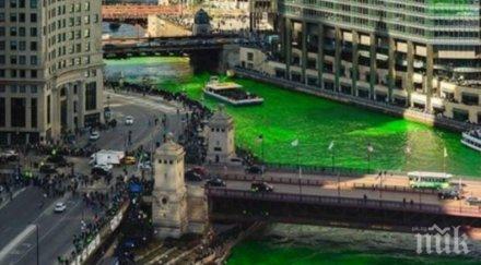 оцветиха река чикаго случай деня свети патрик