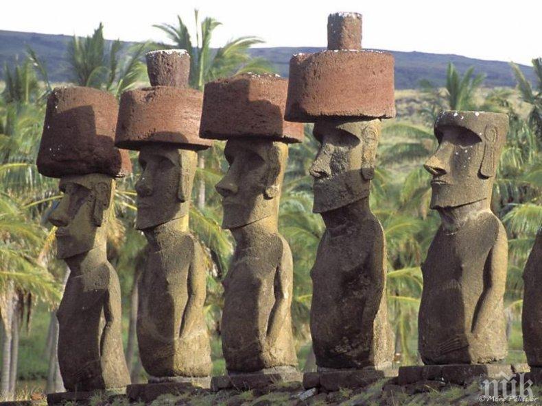 МИСТЕРИЯ! Учени предричат скорошно изчезване на прочутите статуи на Великденските острови