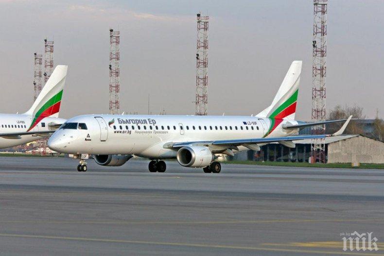 “България ер” пуска специални полети от Бургас към София oт април
