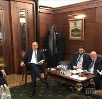 Цветан Цветанов проведе работна среща с председателя на Комисията ЛИБЕ в ЕП Клод Мораес