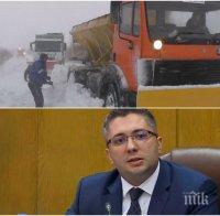 440 снегорина по пътищата, министър Нанков: Затваряме периодично магистралите