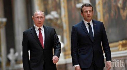 победата макрон пожела успех путин телефона