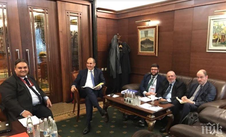 Цветан Цветанов проведе работна среща с председателя на Комисията ЛИБЕ в ЕП Клод Мораес