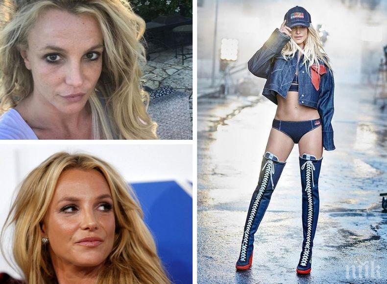 Горещо тяло! Бритни Спиърс взриви социалните мрежи със снимки за рекламна фотосесия за джинси