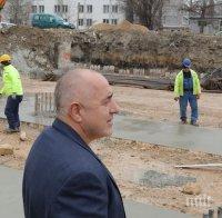 ИЗВЪНРЕДНО В ПИК! Премиерът Борисов инспектира изграждането на бул. 