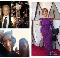 ДО ХОЛИВУД И НАЗАД! Ангелкова разкри с какви пари отскочи до Лос Анджелис и кой избра виолетовата й рокля за Оскарите